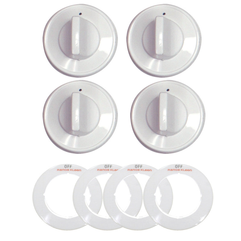 Range Kleen 16 Piece Universal Wall Oven Replacement Knob Kit for 4